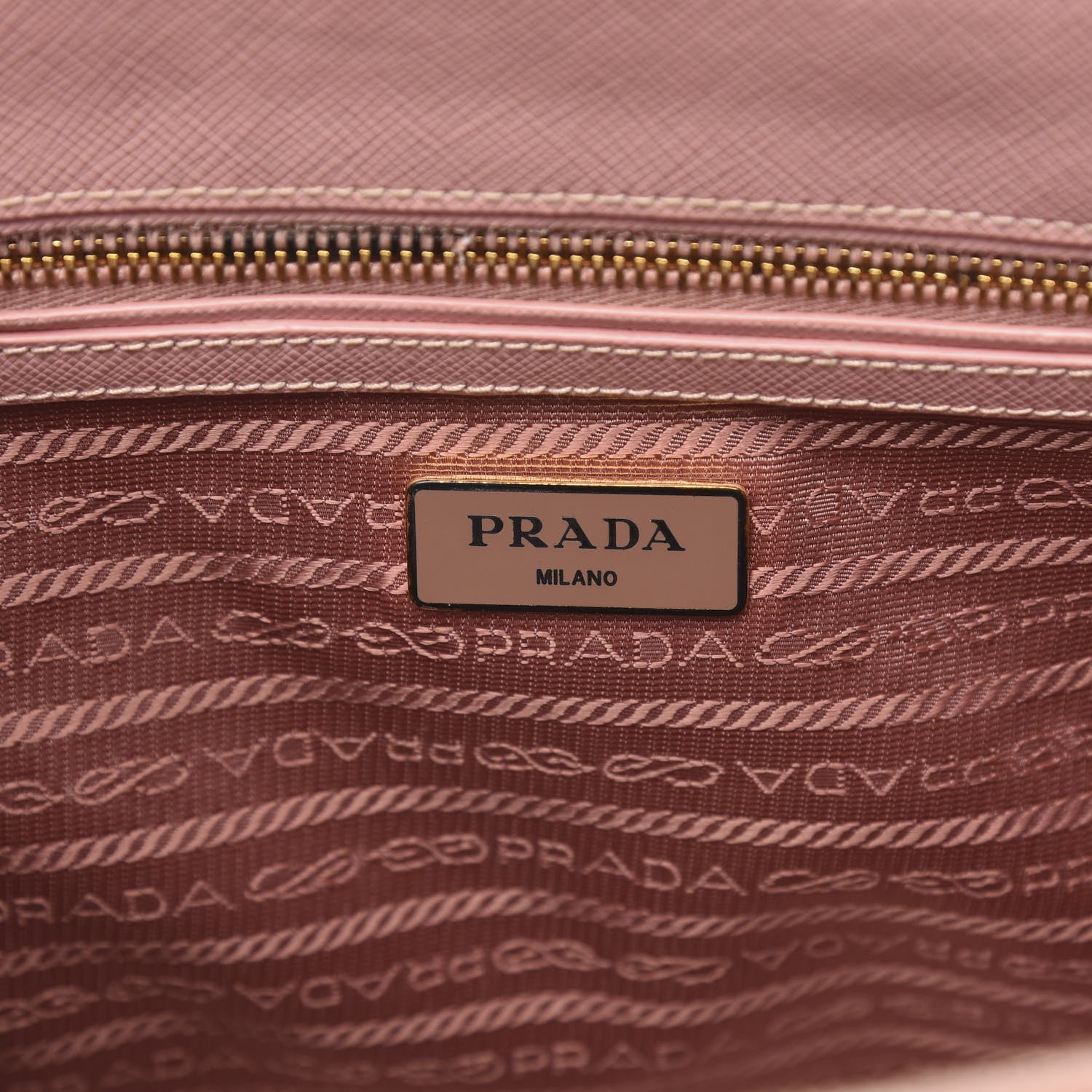 Prada Saffiano Small Galleria Double Zip Tote Orchidea 6 of 14