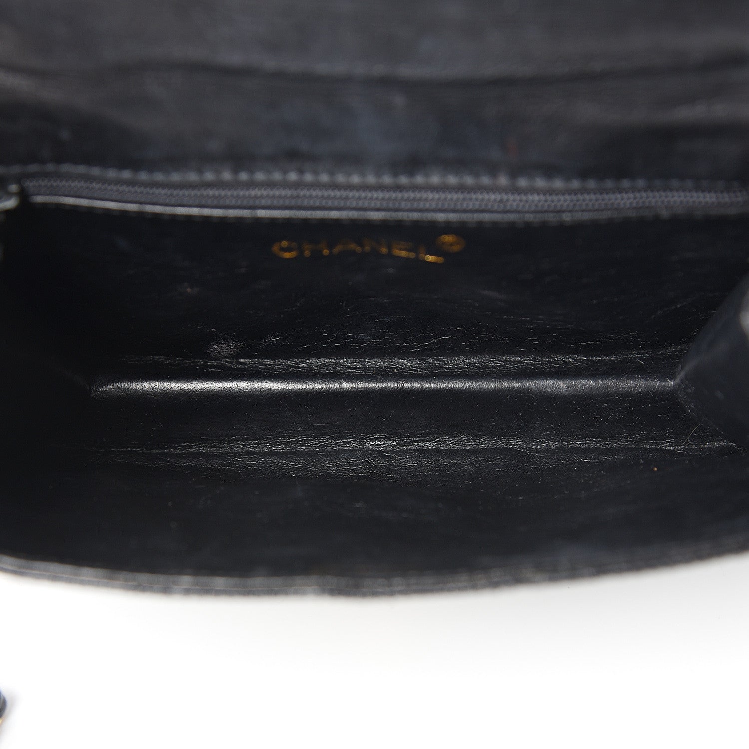 Chanel Lizard Quilted Tassel Single Flap Bag Black 4 of 14