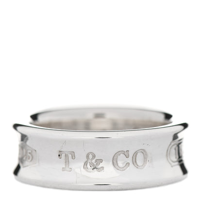 Tiffany Sterling Silver 1837 Band Ring 51 5.75 1 of 5