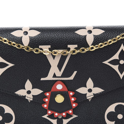 Louis Vuitton Empreinte Monogram Giant Crafty Pochette Felicie Black Creme 9 of 9