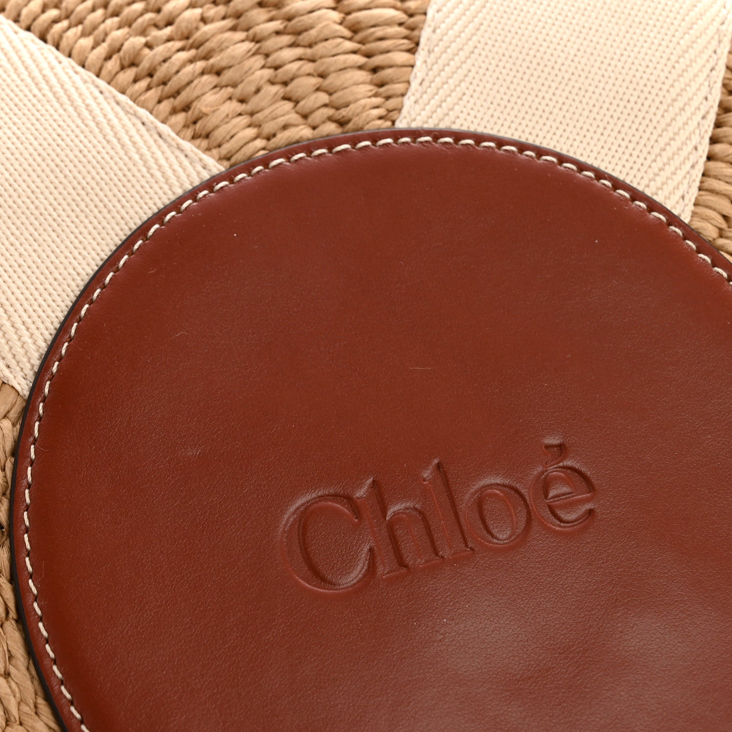 Chloe X MIFUKO Raffia Large Woody Basket Bag White 1836051