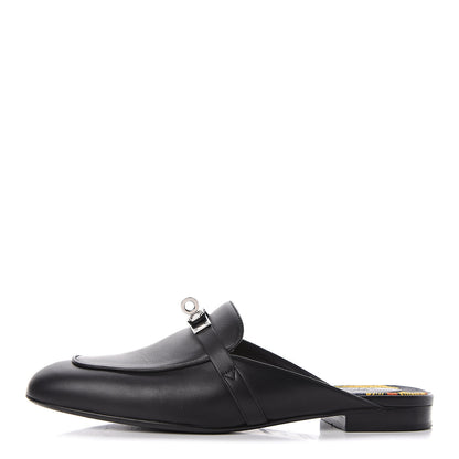 Hermes Calfskin Oz Mules 39 Black 1 of 13