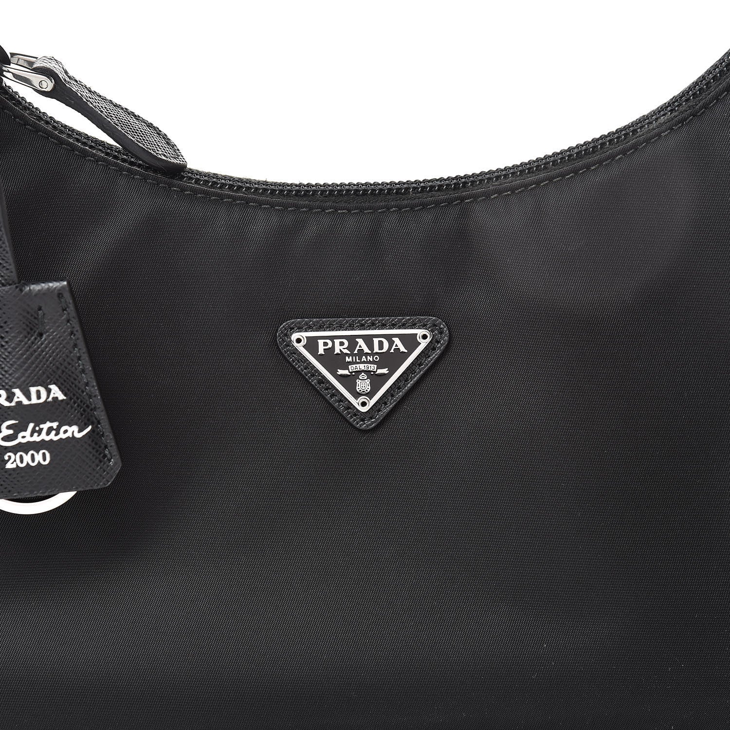 Prada Tessuto Nylon Mini Re-Edition 2000 Bag Black 8 of 10