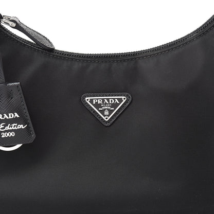 Prada Tessuto Nylon Mini Re-Edition 2000 Bag Black 8 of 10