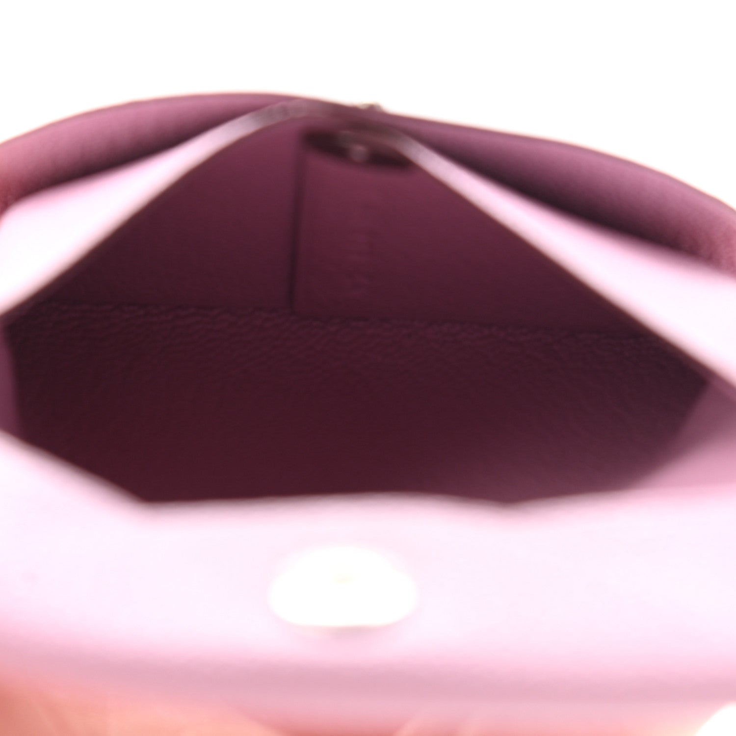 Hermes Chevre Mysore Bastia Coin Purse Mauve Sylvestre 5 of 7