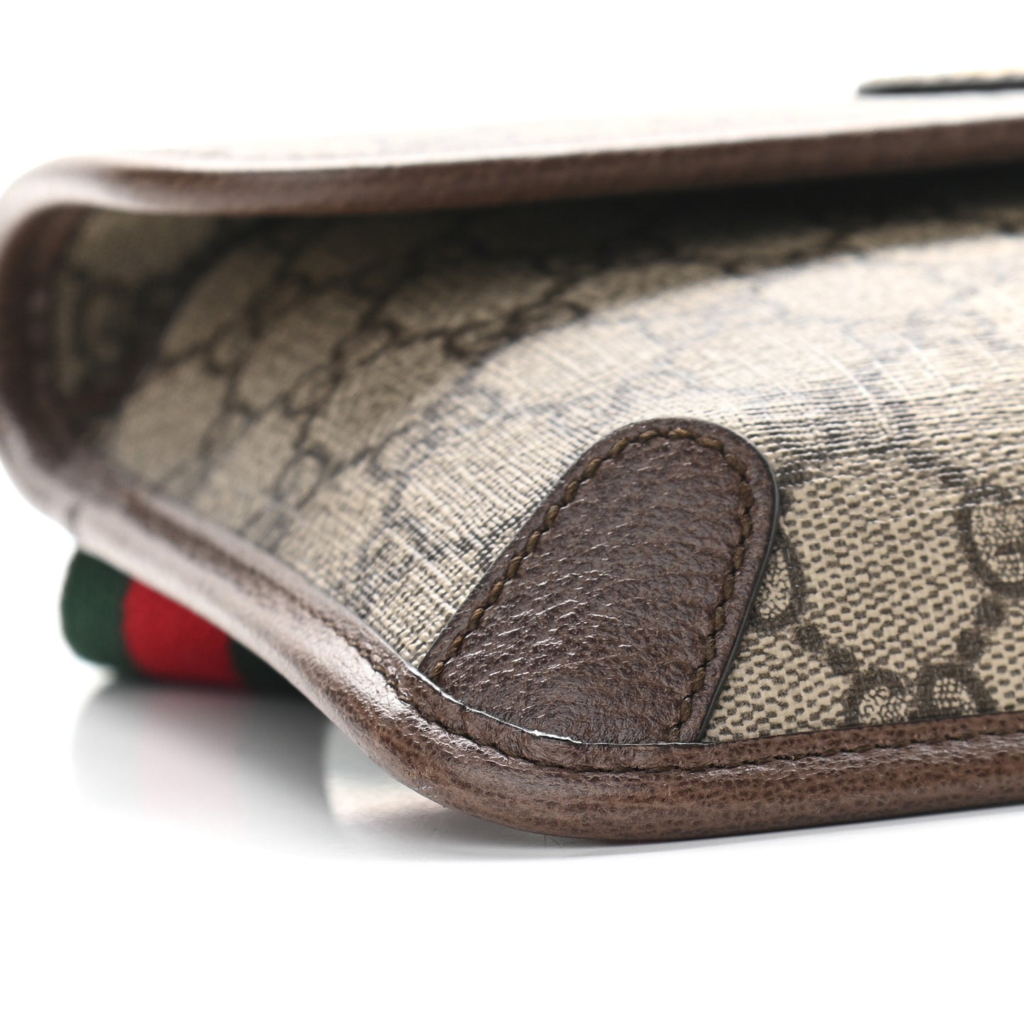 GG Supreme Monogram Neo Vintage Web Belt Bag Brown