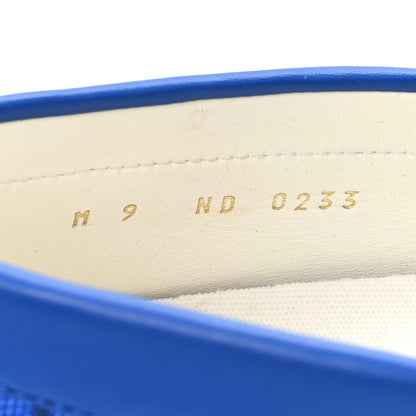 Louis Vuitton Monogram Jacquard Mens LV Racer Mocassin Loafers 9 Blue 9 of 9