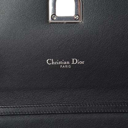 Christian Dior Grained Calfskin Diorever Wallet On Chain Black 8 of 9
