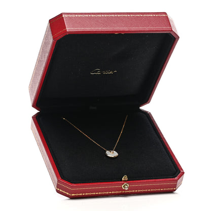 Cartier 18K Yellow Gold Diamond Mother of Pearl XS Amulette de Cartier Pendant Necklace 6 of 6