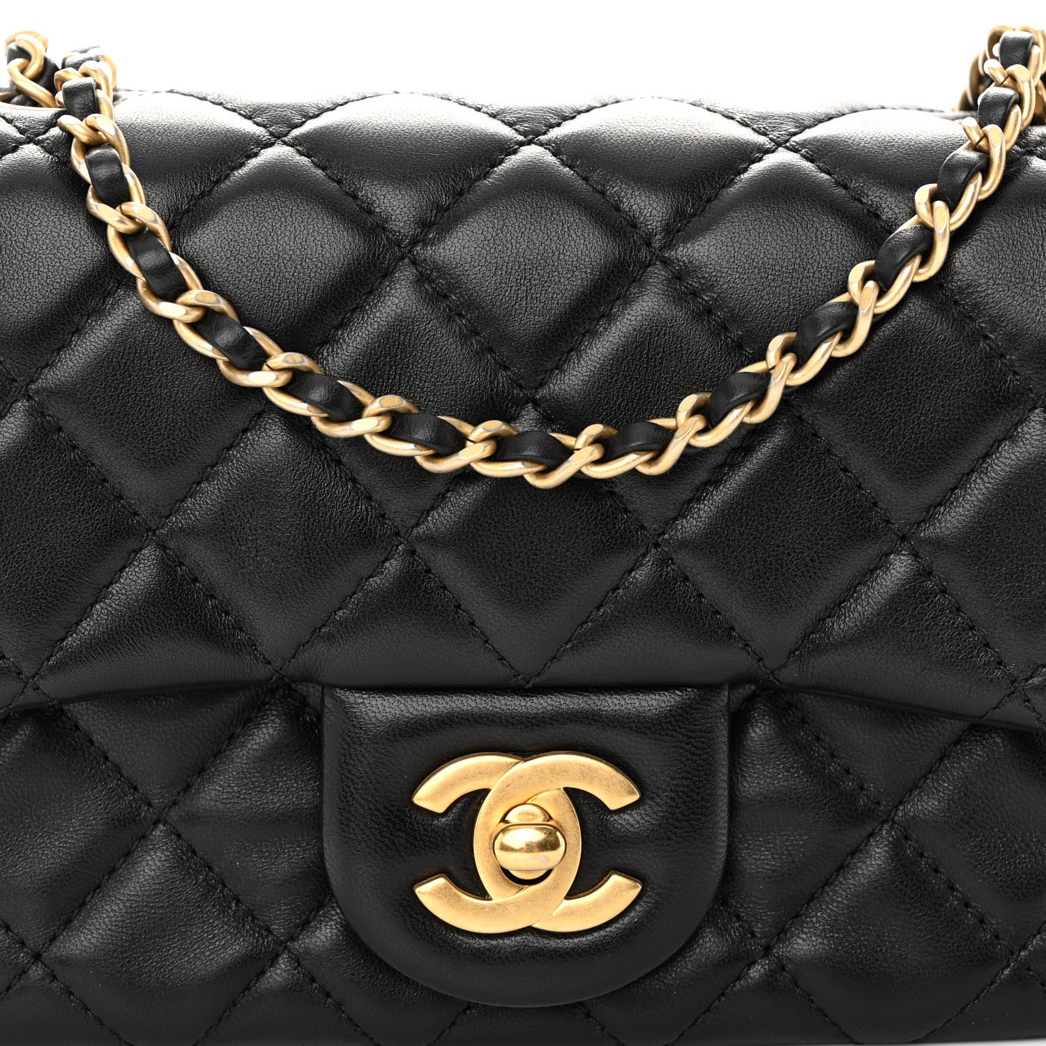 Chanel Lambskin Quilted Mini Pearl Crush Flap Black 8 of 10