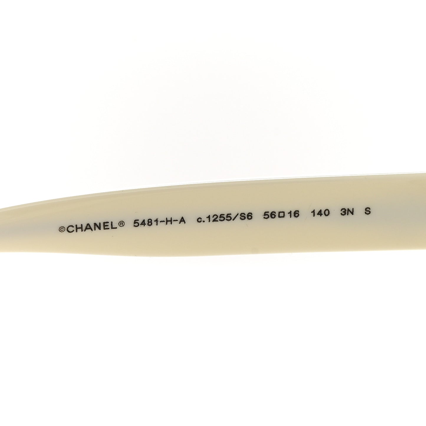 Acetate Pearl Cat Eye CC Sunglasses 5481-H-A White White