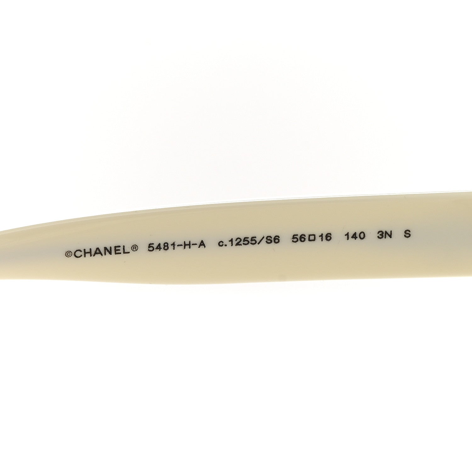 Chanel Acetate Pearl Cat Eye CC Sunglasses 5481-H-A White White 5 of 7