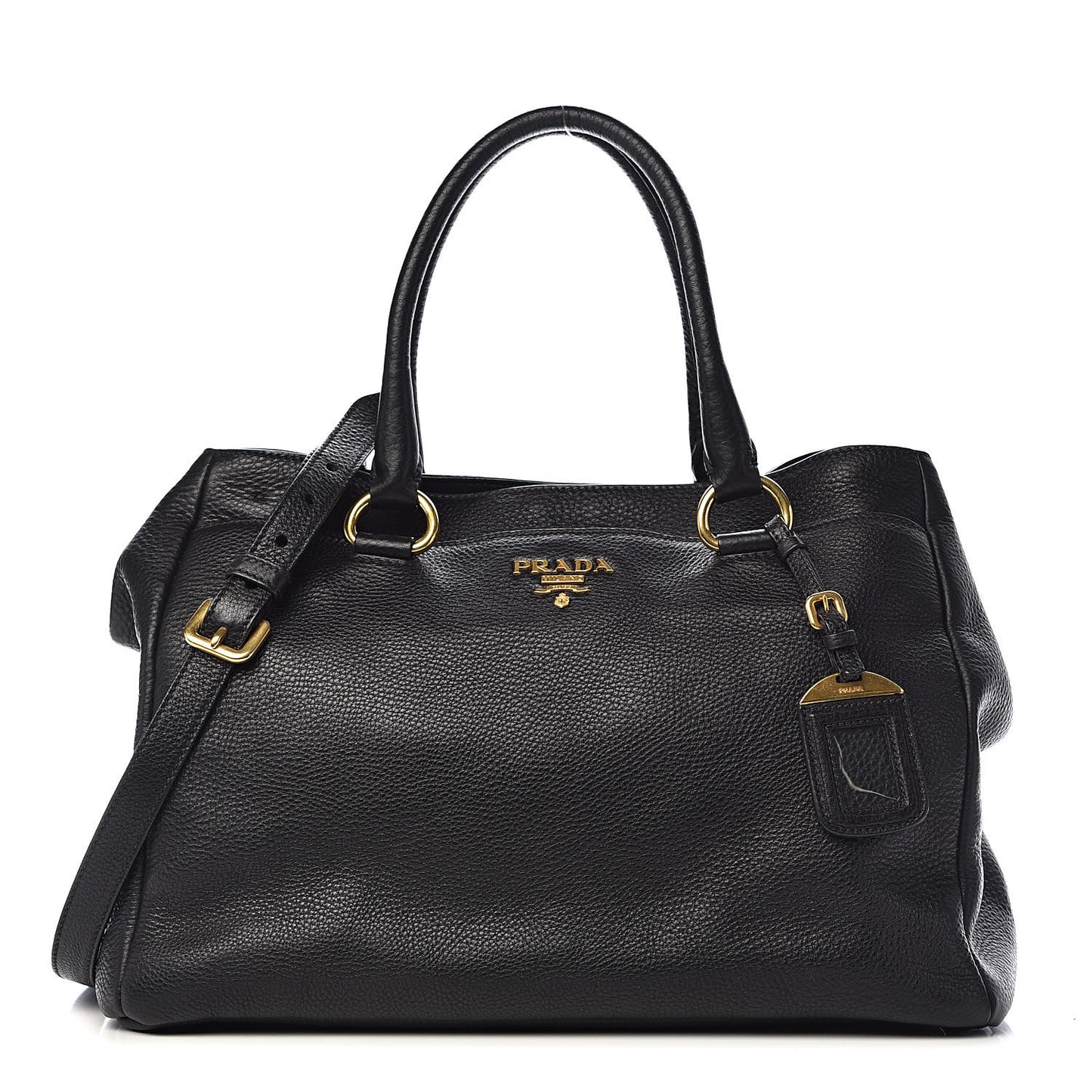 Vitello Daino Tote Black