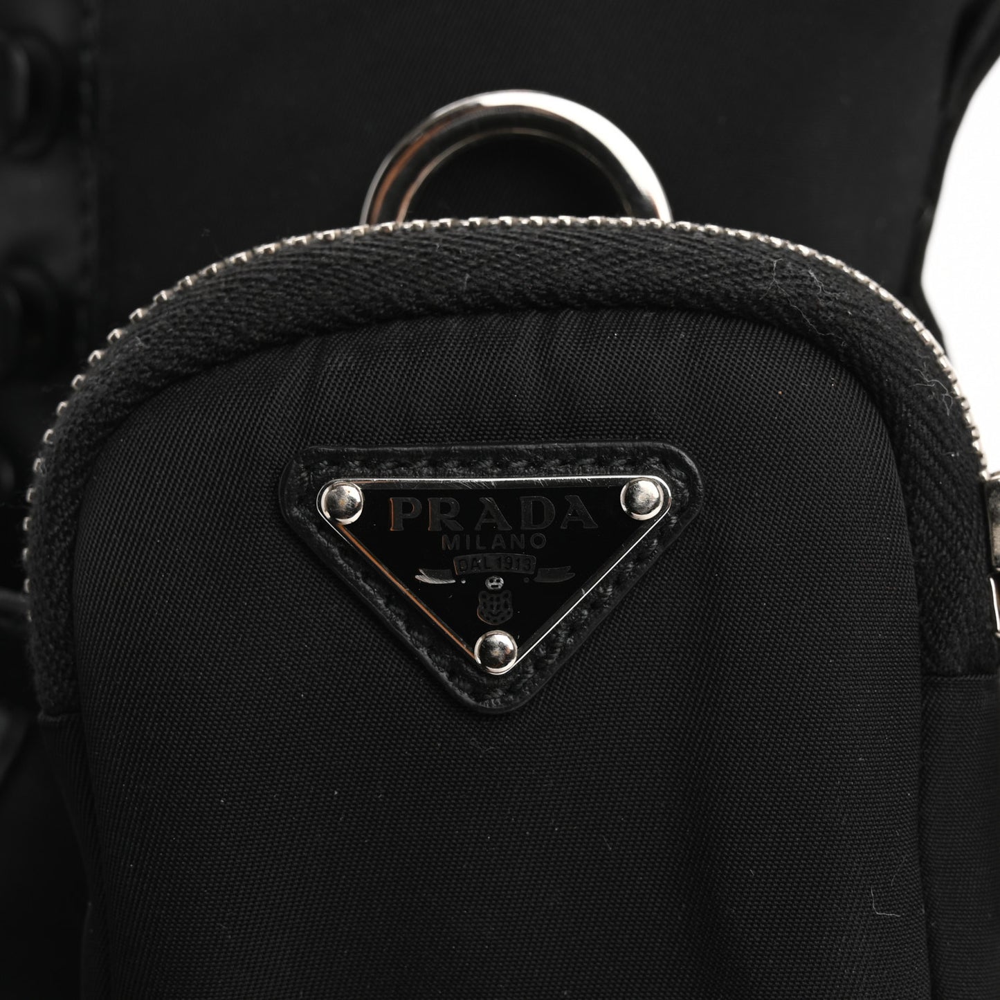 Spazzolato Rois Re-Nylon Metal Triangle Logo Monolith Pouch Pocket 55mm Boots 41 Black