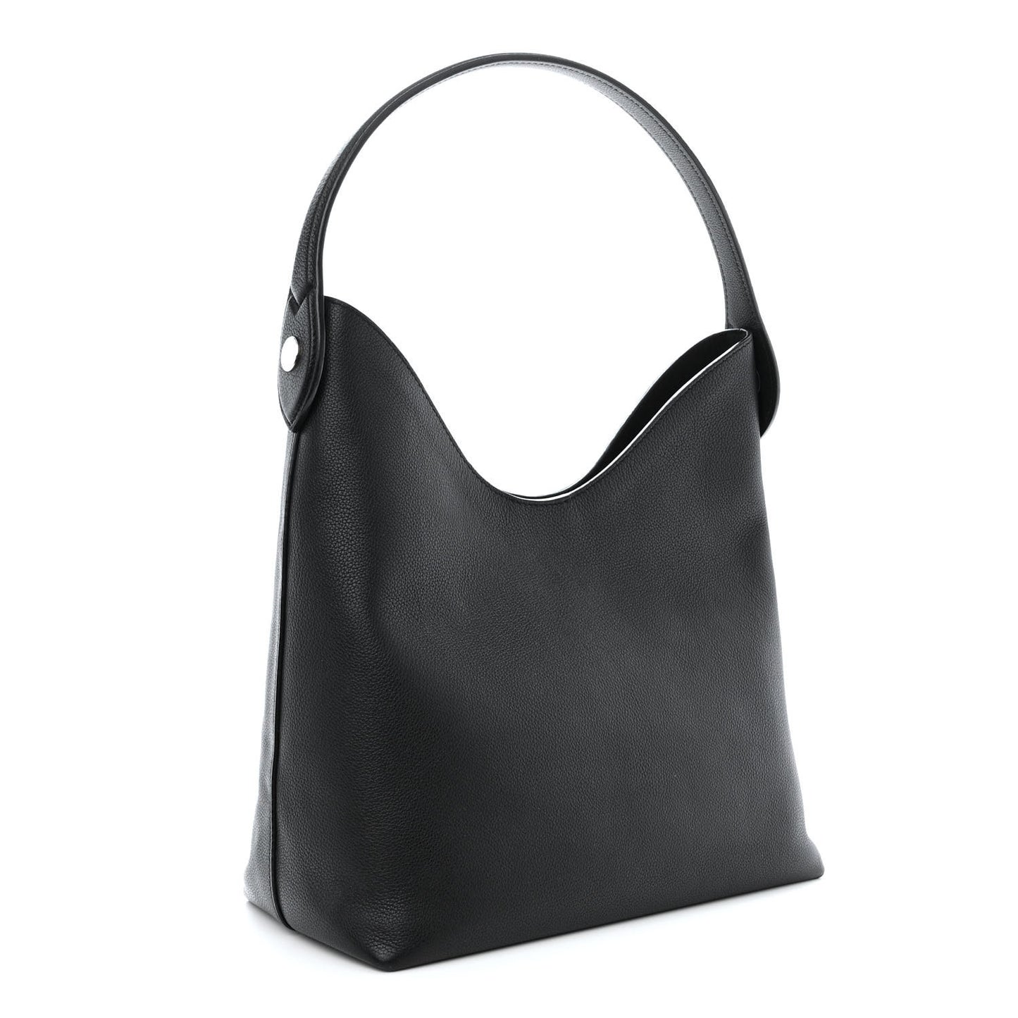 Calfskin Lockme Hobo Black