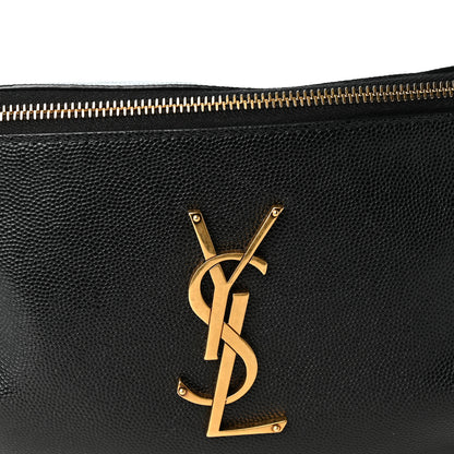 Saint Laurent Grain De Poudre Monogram Belt Bag Black 7 of 9