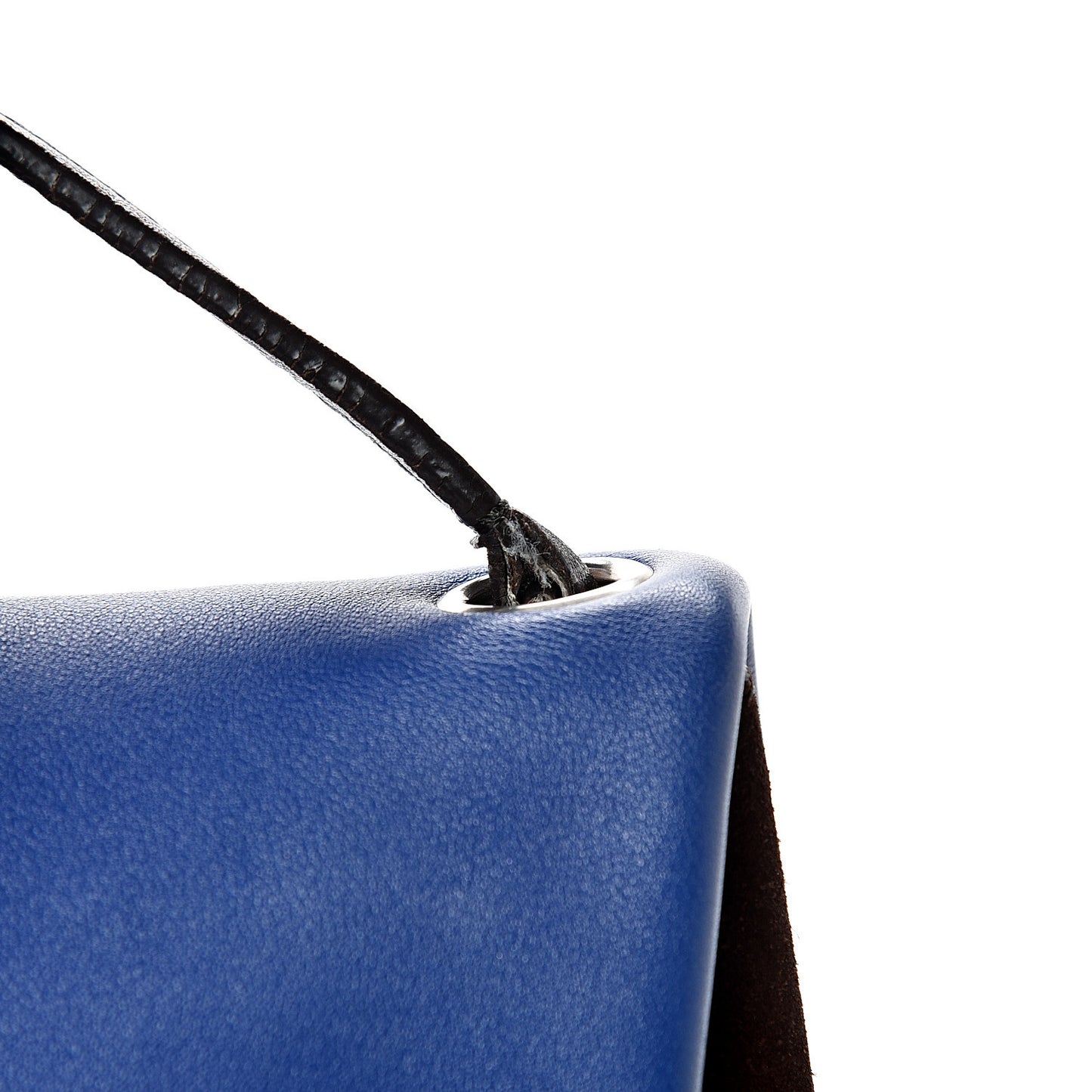 Calfskin Suede All Soft Shoulder Bag Indigo