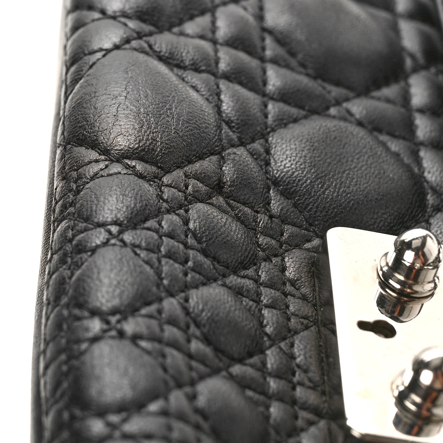 Christian Dior Lambskin Mixed Cannage Miss Dior Flap Black 11 of 11