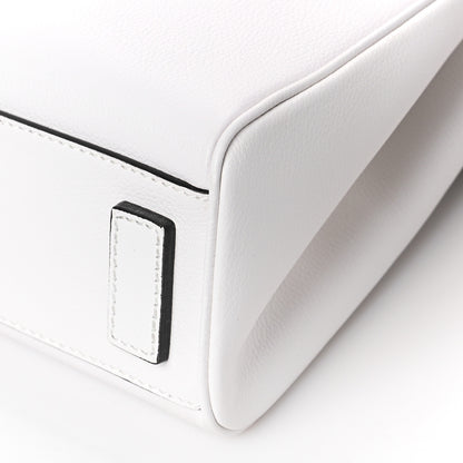 Versace Grained Calfskin Small La Medusa Chain Tote White 8 of 9