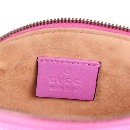 Gucci Calfskin Matelasse Mini GG Marmont Chain Bag Candy Mousse 6 of 7