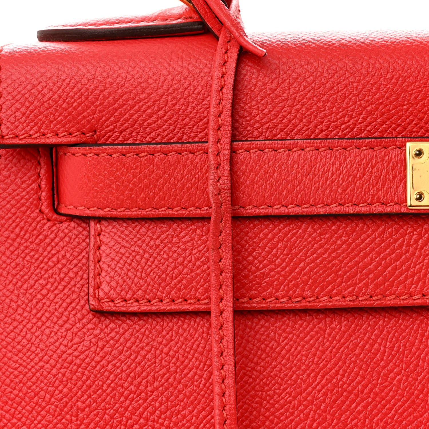 Hermes Epsom Kelly Sellier 28 Rouge Tomate 28 of 29