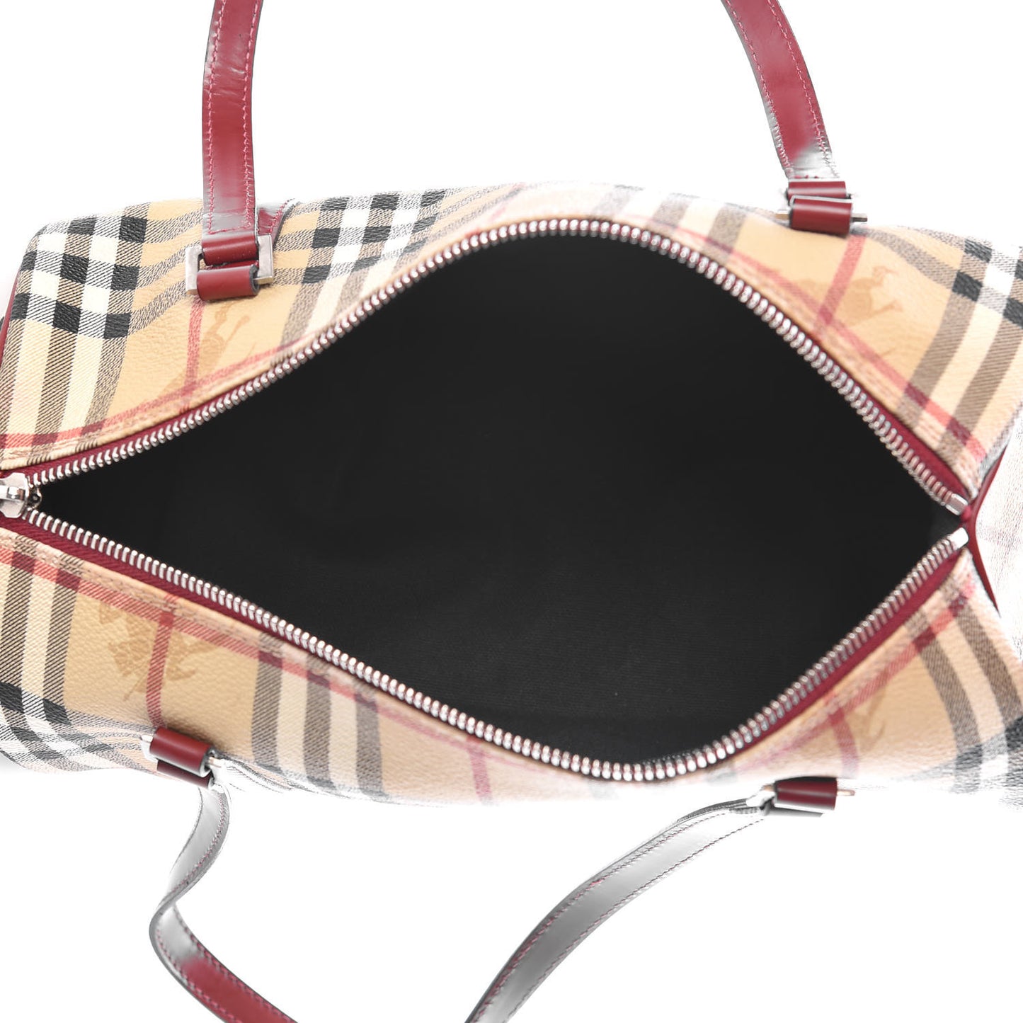 Haymarket Check Barrel Bag Red