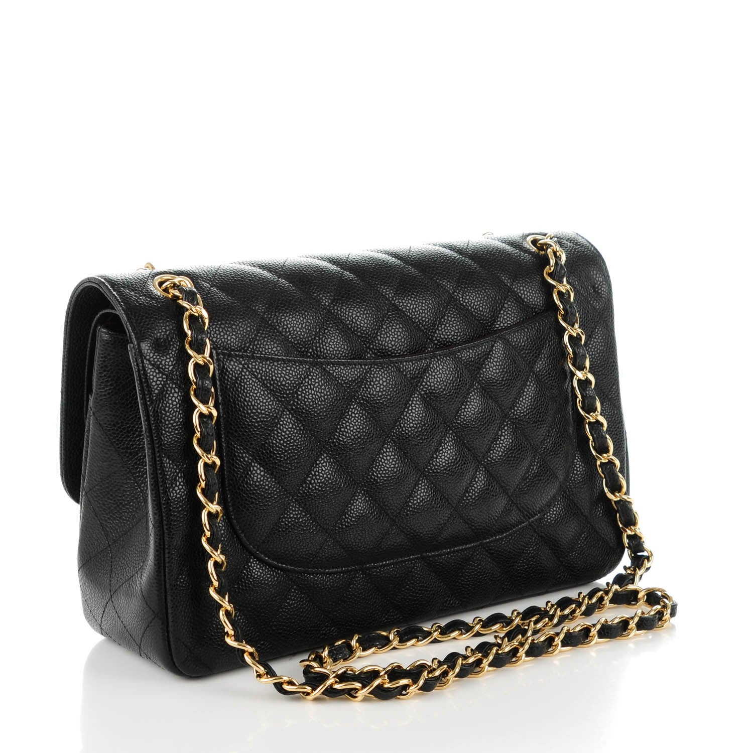 Chanel Caviar Quilted Jumbo Double Flap Black 3 of 9