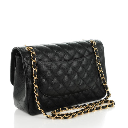 Chanel Caviar Quilted Jumbo Double Flap Black 3 of 9