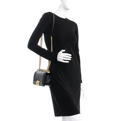 Chanel Caviar Quilted Small Boy Flap Black 2 of 8