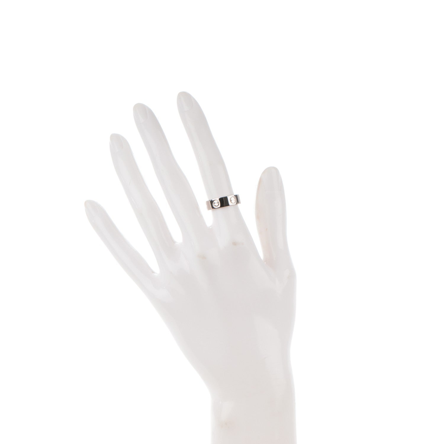 Cartier 18K White Gold 5.5mm LOVE Ring 50 5.25 2 of 4