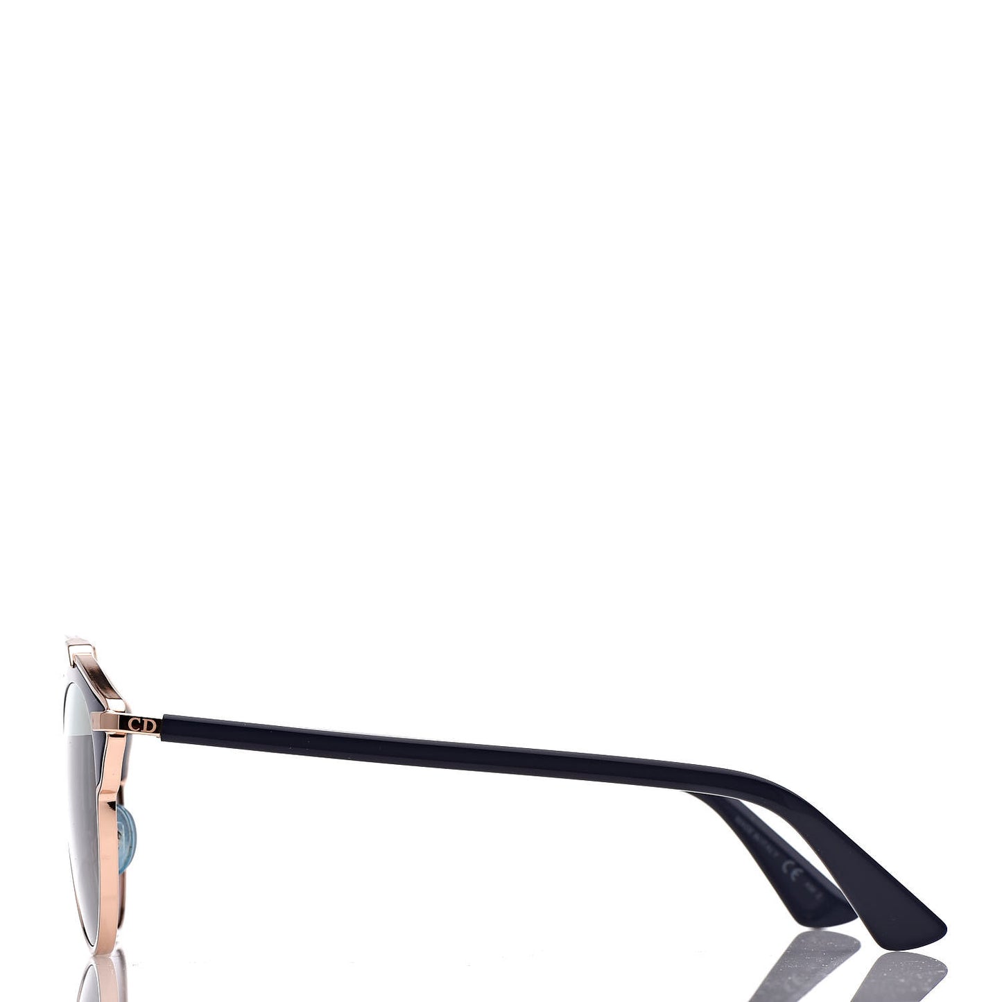 Mirrored So Real Sunglasses Rose Gold Blue