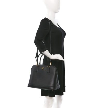 Prada Saffiano Lux Medium Promenade Tote Black 2 of 9