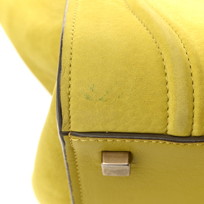 Celine Nubuck Medium Phantom Luggage Chartreuse 12 of 12