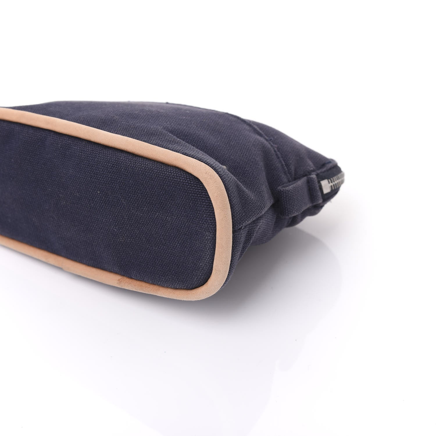 Hermes Cotton Canvas Mini Bolide Travel Cosmetic Pouch 6 of 9