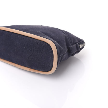 Hermes Cotton Canvas Mini Bolide Travel Cosmetic Pouch 6 of 9