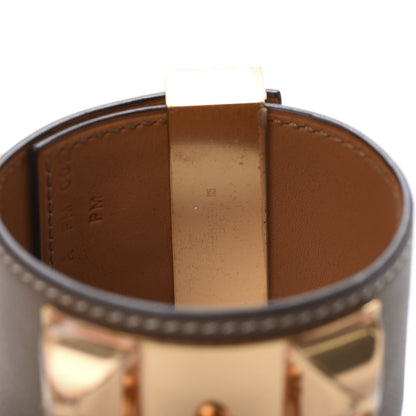Hermes Swift Collier De Chien CDC Bracelet T2 Etain 7 of 8