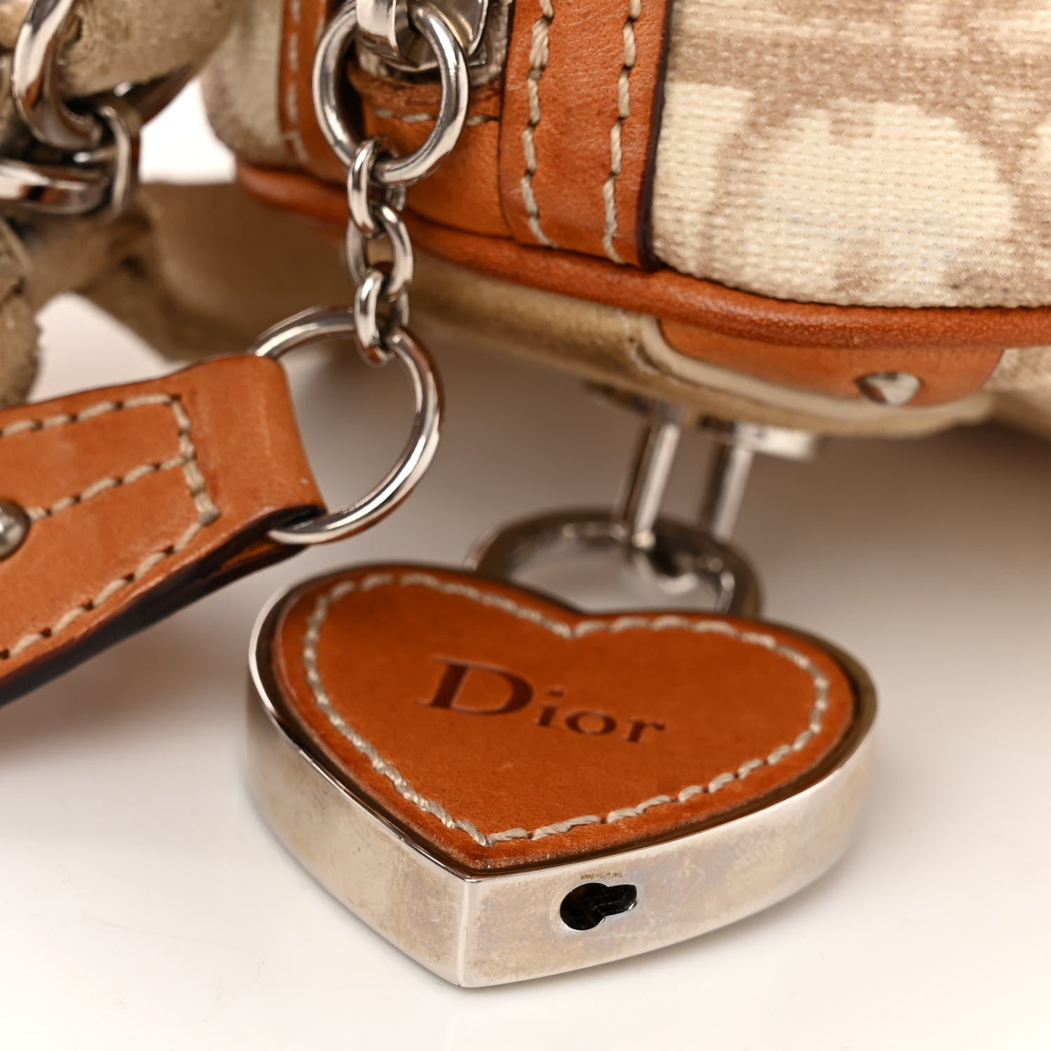 Christian Dior Monogram Trotter Romantique Boston Bag Beige 14 of 14