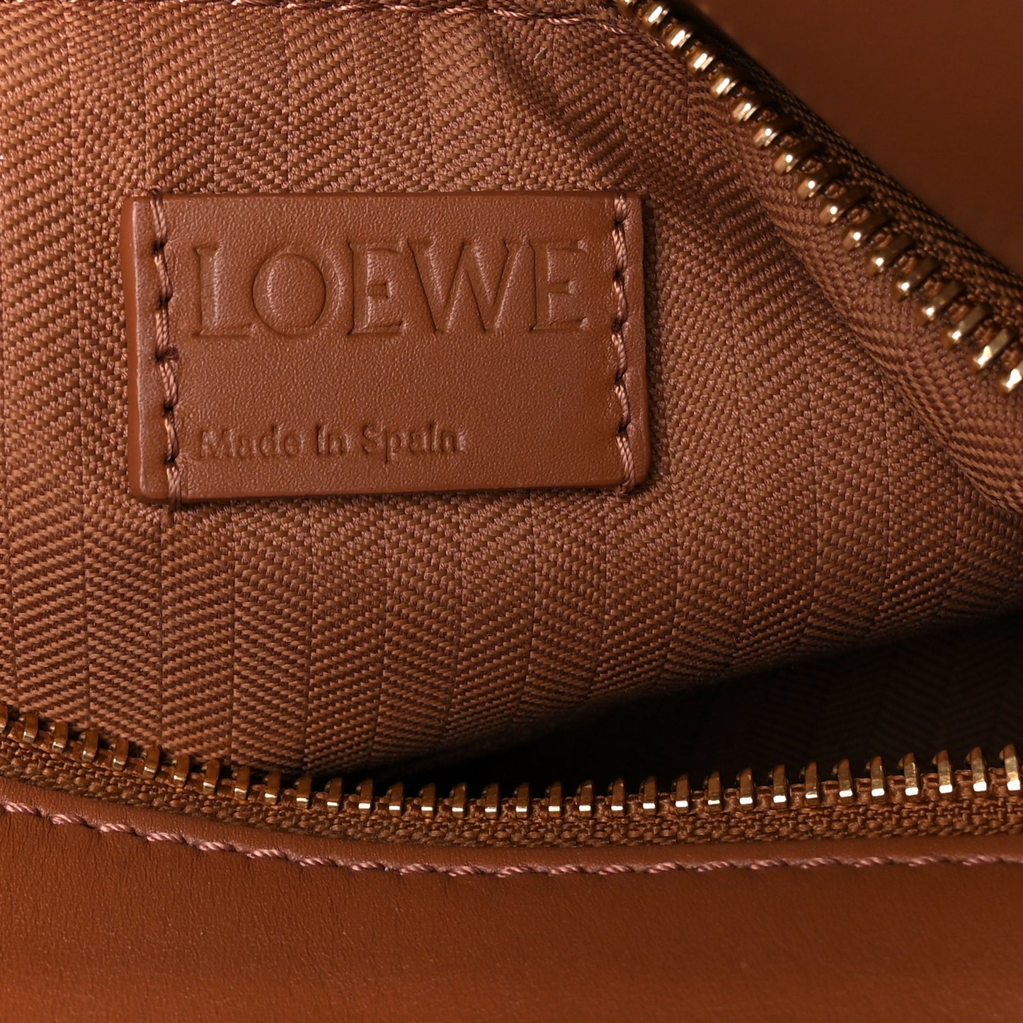Satin Calfskin Small Puzzle Bag Pecan
