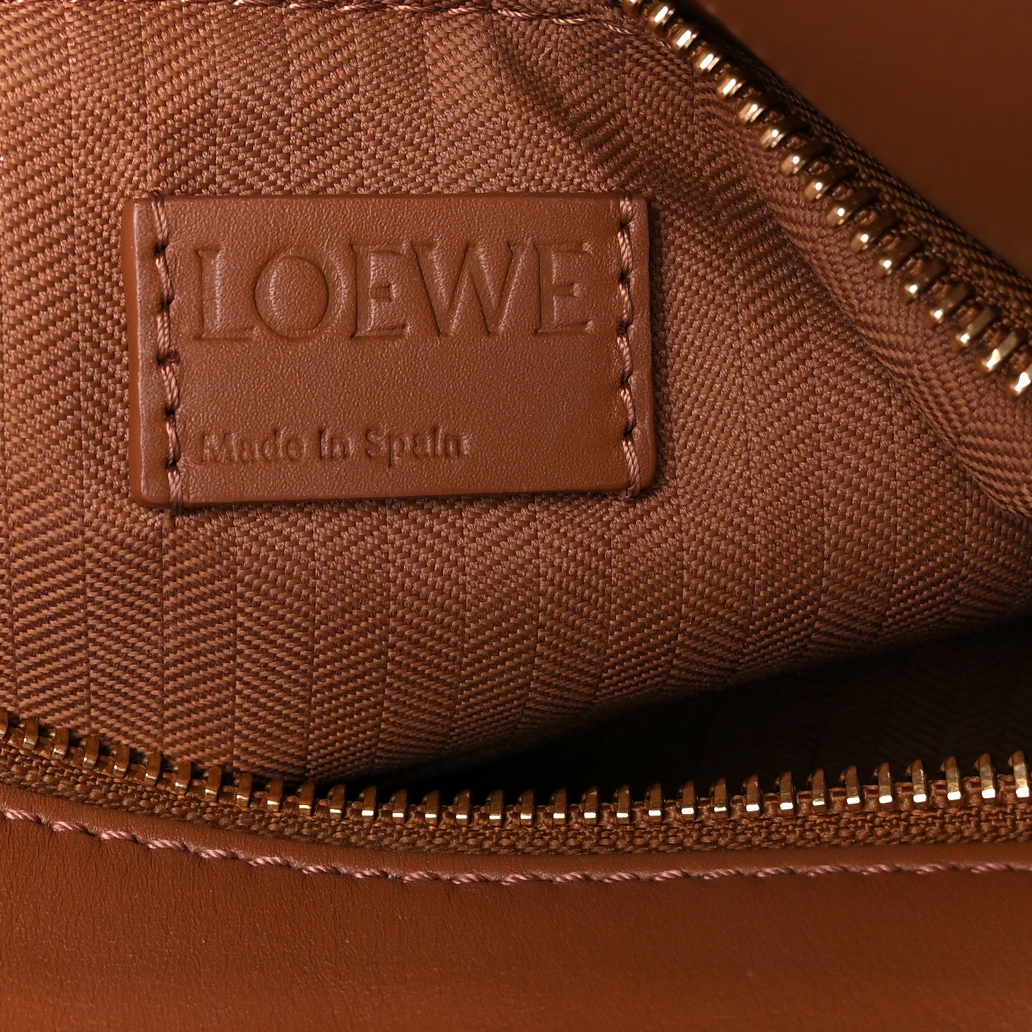 Loewe Satin Calfskin Small Puzzle Bag Pecan 7 of 12