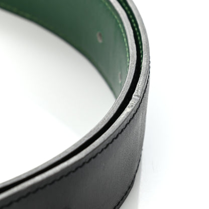 Hermes Box 32mm Belt Strap 68 Black Vert Clair 9 of 9