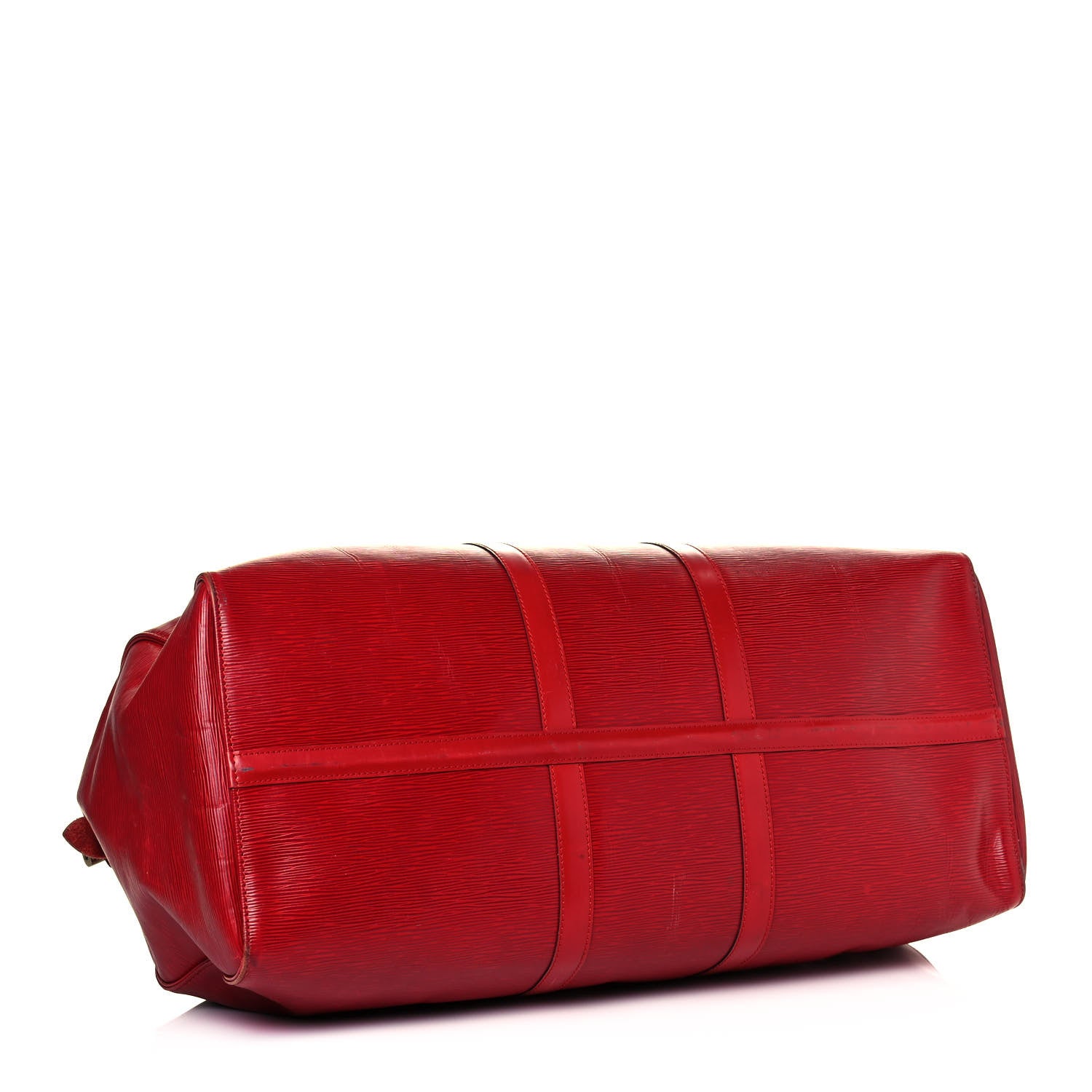 Louis Vuitton Epi Keepall 55 Castillan Red 4 of 32