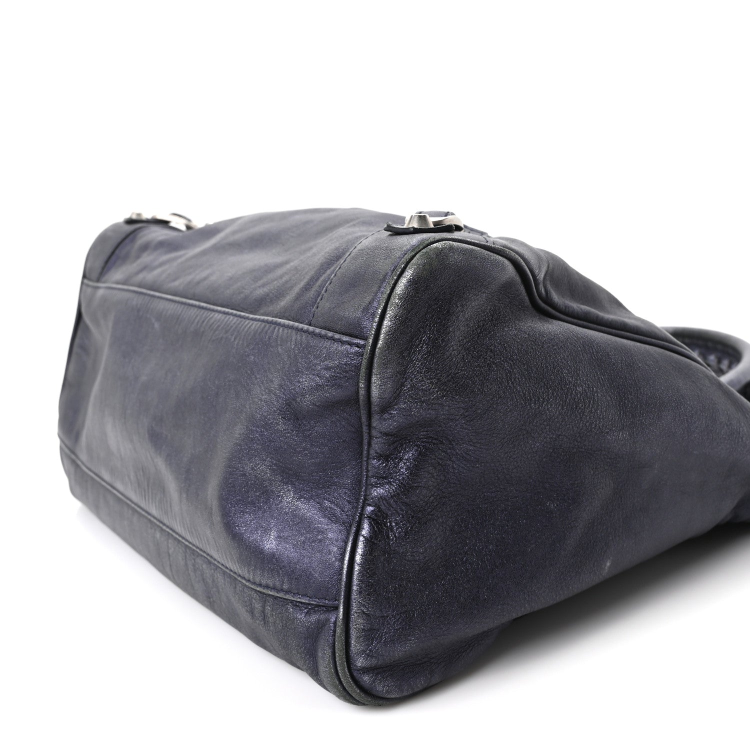 Balenciaga Metallic Agneau Classic Silver Hardware Velo Maree 10 of 10