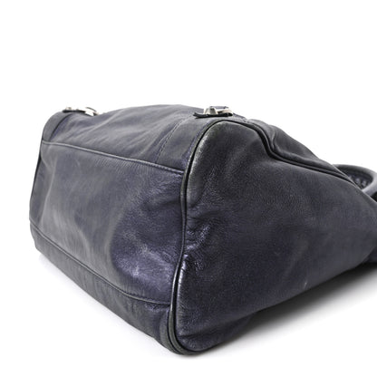 Balenciaga Metallic Agneau Classic Silver Hardware Velo Maree 10 of 10