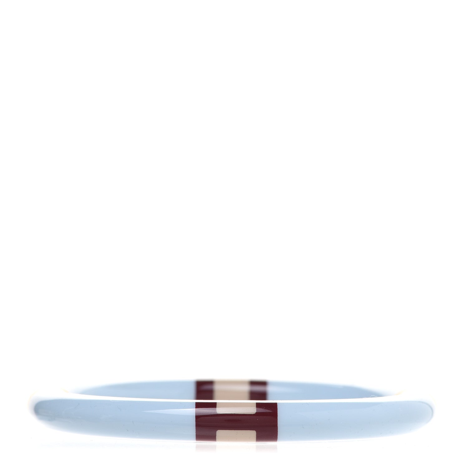 Hermes Lacquered Wood H Equipe PM Bangle Bracelet S 1 of 6