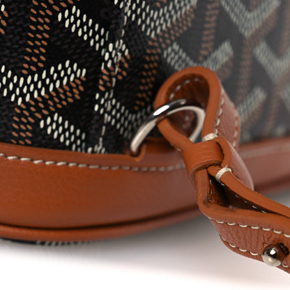 Goyard Goyardine Calfskin Mini Alpin Backpack Black Gold 12 of 14