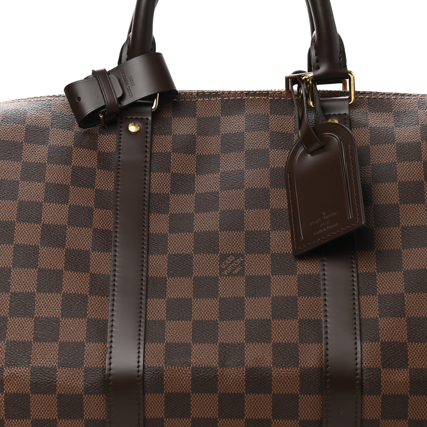 Louis Vuitton Damier Ebene Keepall Bandouliere 55 7 of 9
