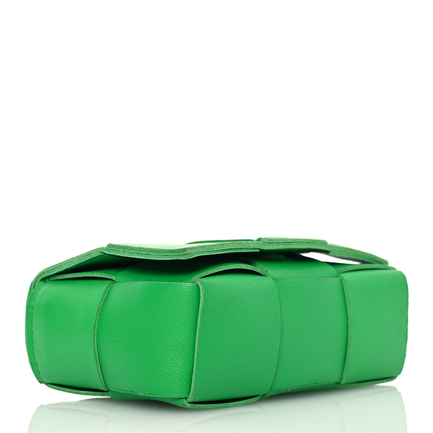 Lambskin Maxi Intreccio Candy Cassette Crossbody Bag Green