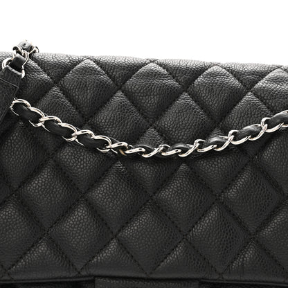 Chanel Caviar Quilted Jumbo Easy Flap Black 8 of 13