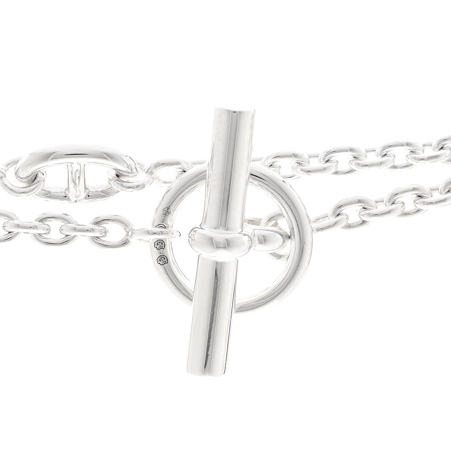 Hermes Sterling Silver Farandole Necklace 120 4 of 6