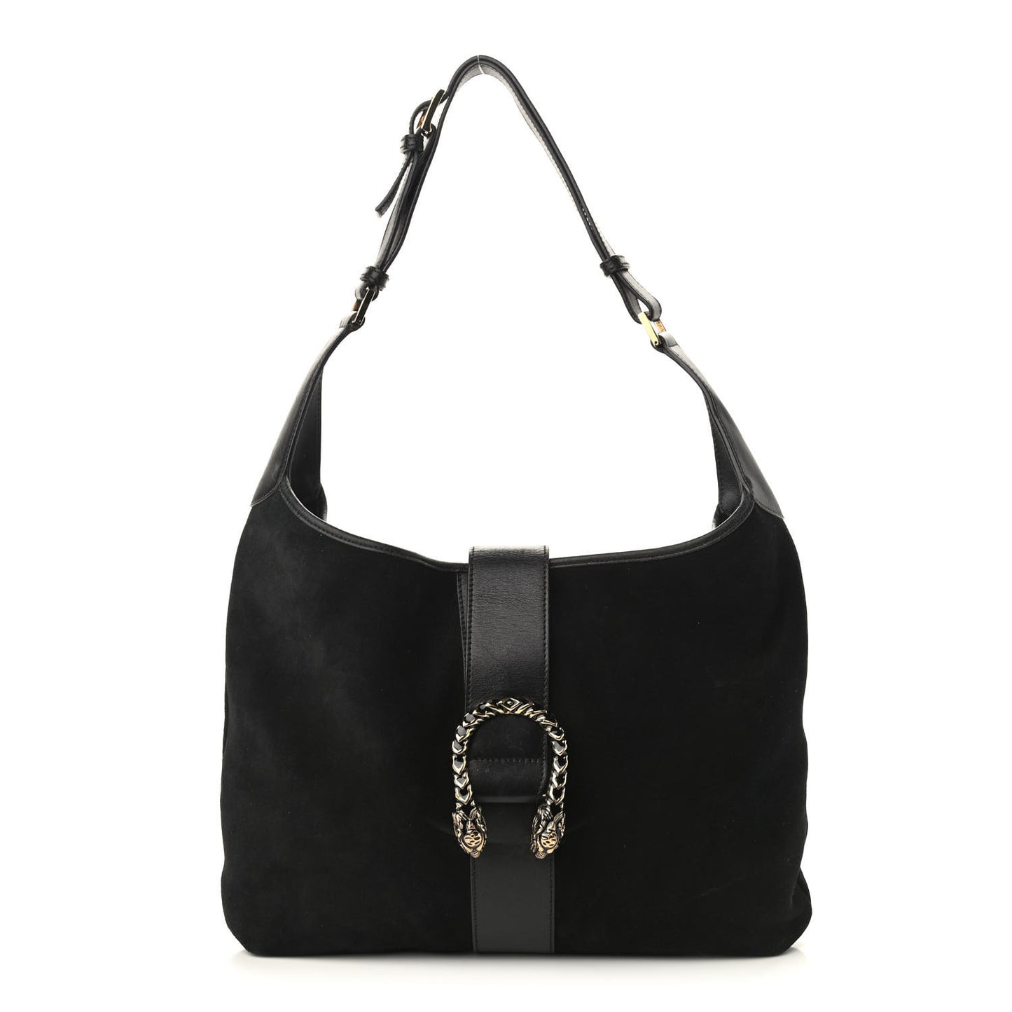 Suede Dionysus Hobo Black